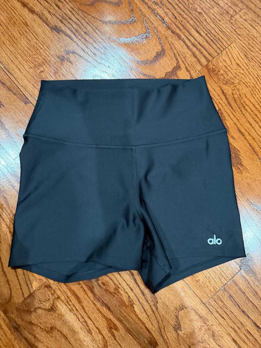 ALO Yoga Black High-Rise Bike Shorts